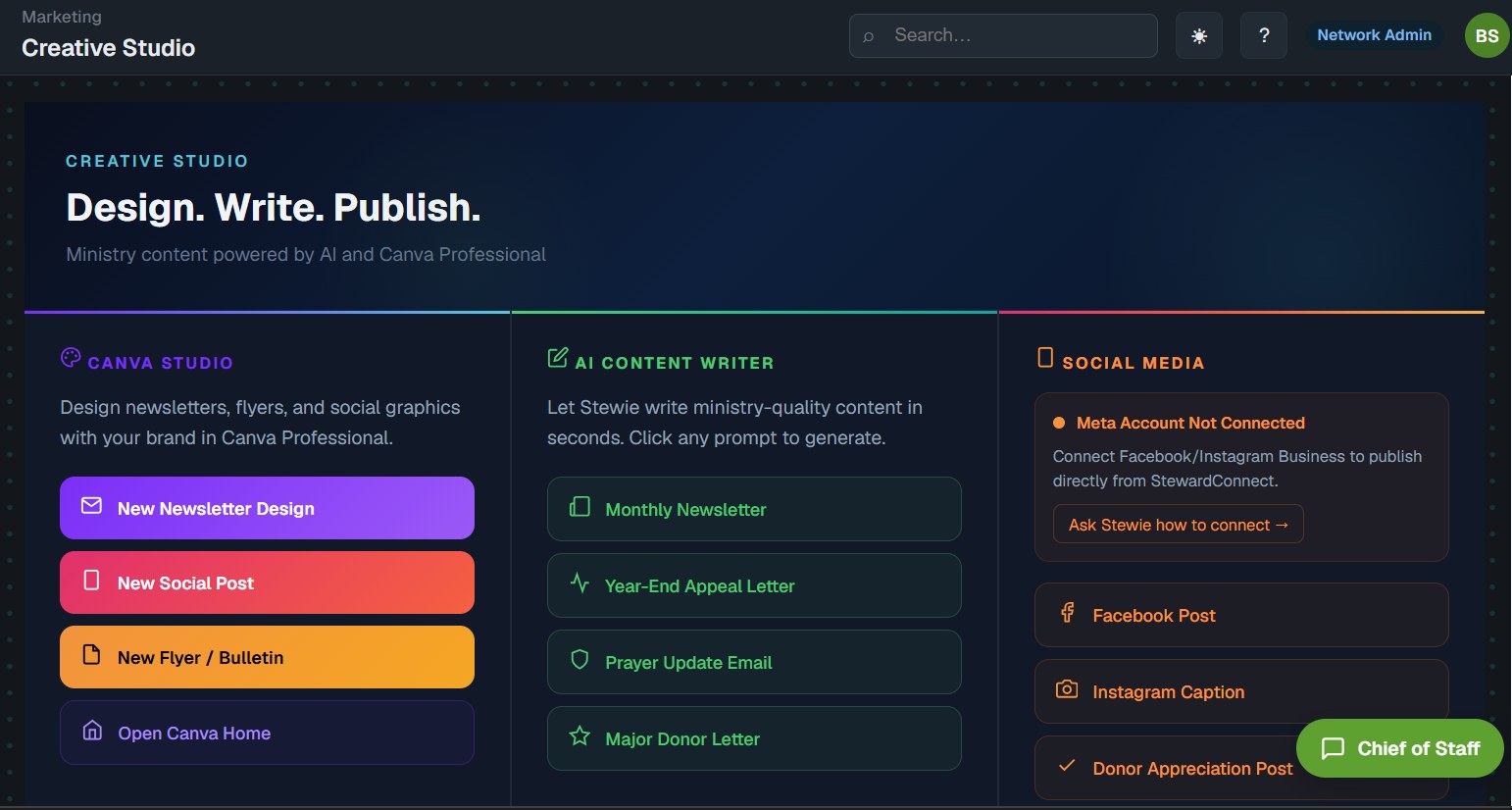 Creative Studio — Canva studio, AI content writer and social media panels