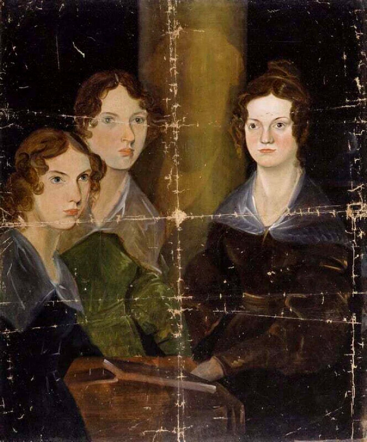The Brontë sisters, painted by Branwell Brontë, 1835